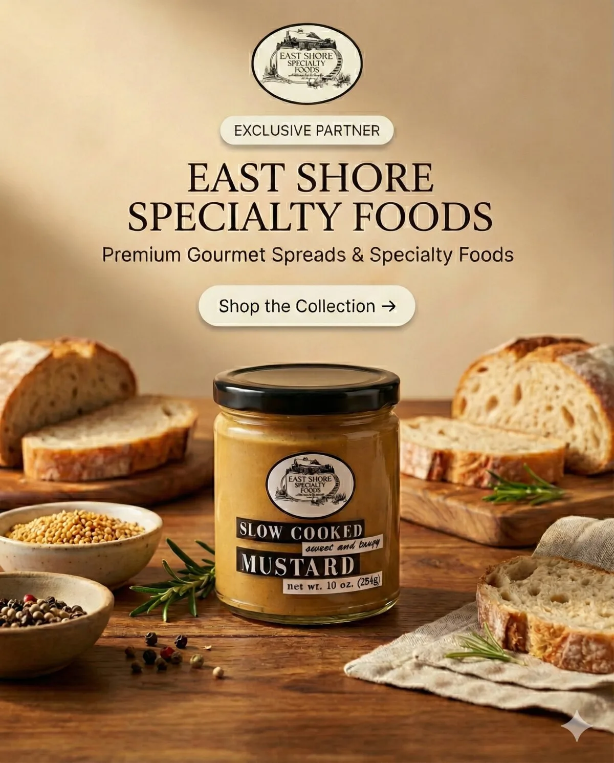 East Shore Specialty Foods - Premium gourmet spreads & specialty foods
